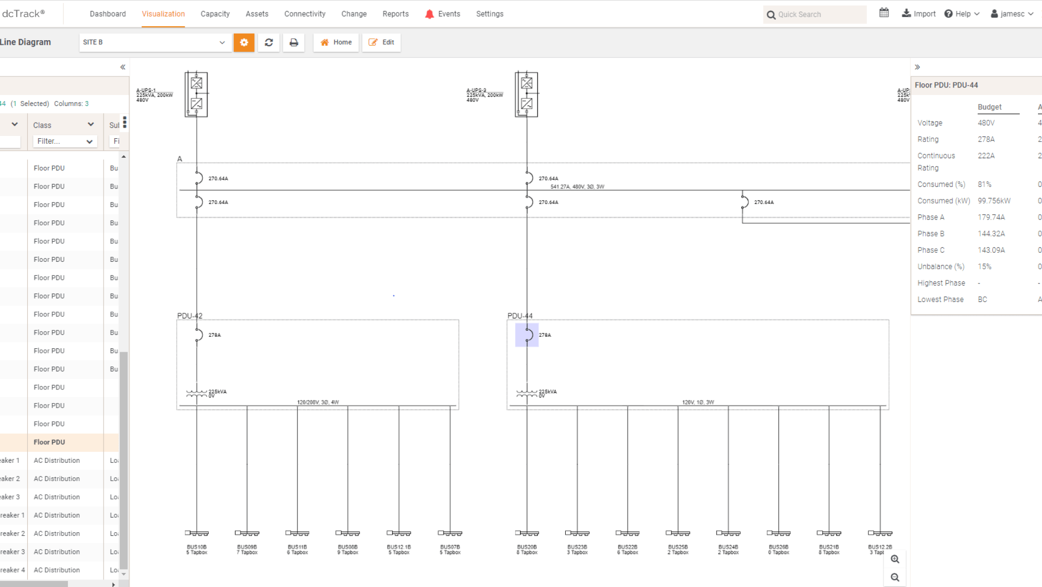 Single-line diagrams that are automatically generated, dynamic, and interactive.