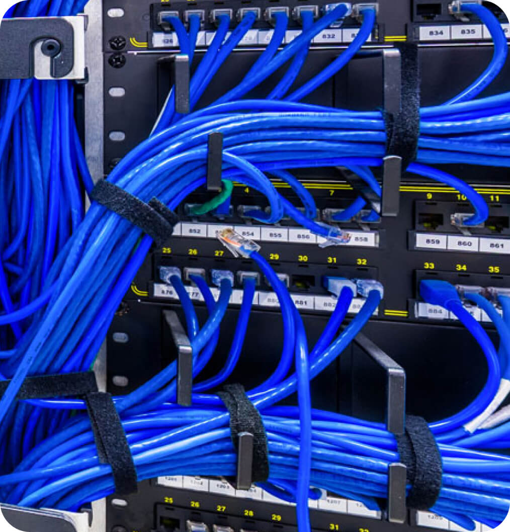 Structured cabling data highways managed with ease.