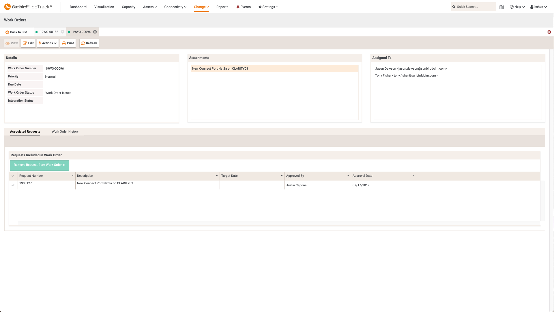 Screenshot of Filter, View, and Edit Requests and Work Orders
