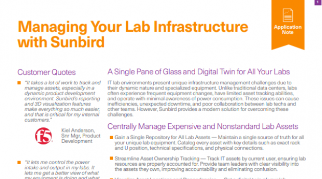 Managing Your Lab Infrastructure with Sunbird
