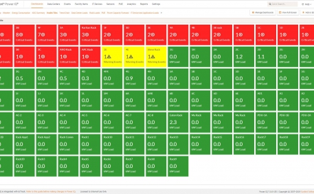 Screenshot of Health and Capacity Tiles