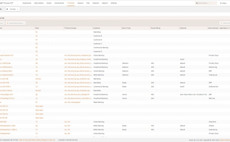 Screenshot of IT Device Groups Power Control