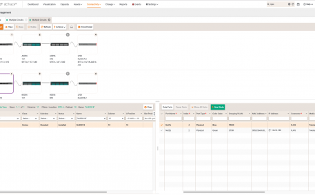 Screenshot of Multiple Data Circuit Traces from Redundant NICs