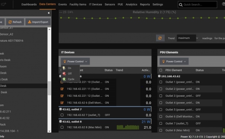 Screenshot of Remote Power Control of Multi Power Supply Device