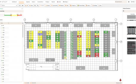 Screenshot of Weight per Cabinet Floor Map Report